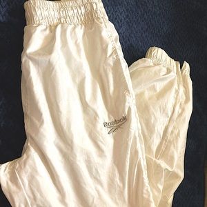Vintage White Reebok Wind Pants